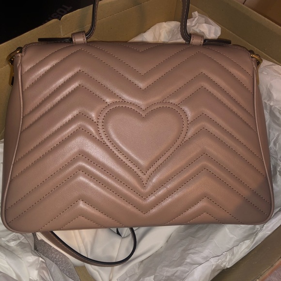 SOLD ‼️Gucci Marmont bag with handle blush Br - Picture 4 of 8